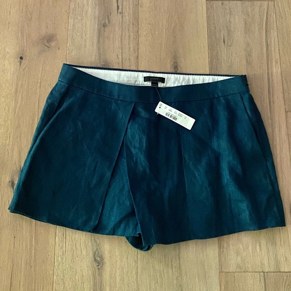 NWT J.Crew Sz 10 Linen Pleated Skort - Picture 4 of 5